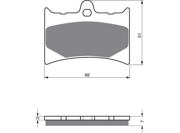 Goldfren Bremseklosser - Aprilia/KTM Klosser front 